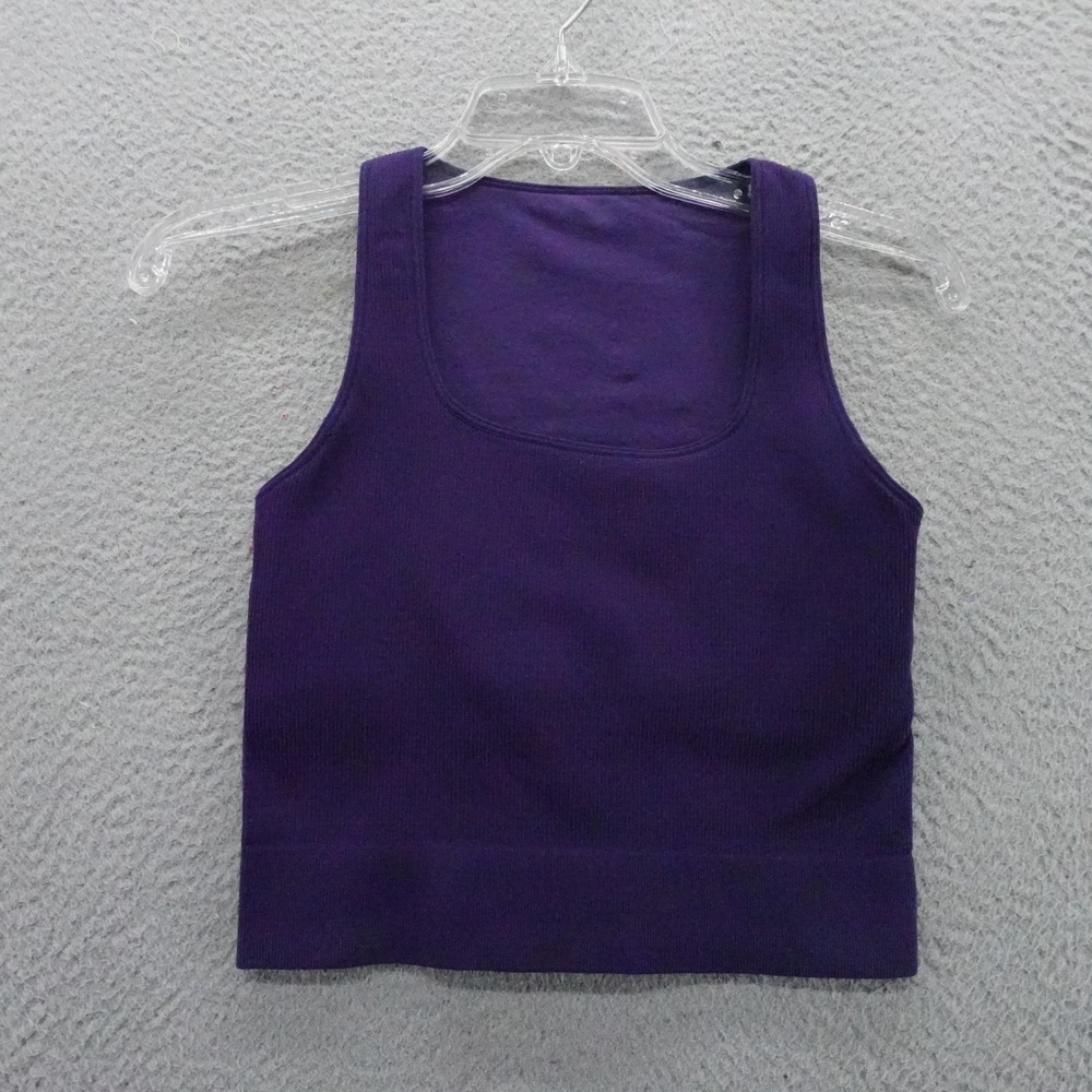DSG Momentum Seamless Crop Tank Purple Ink Womens XS Athletic NEW‎